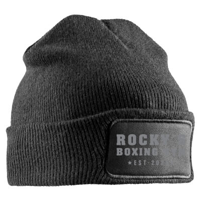 Rocky's Beanie - Black - Result Core Double Knit Printers Beanie Thumbnail